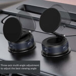 ⁦حامل موبايل قابل للطي والدوران 360 درجة مع بكرة لشفط الهواء والتثبيت علي تابلوه السيارة⁩ - الصورة ⁦7⁩