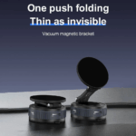 ⁦حامل موبايل قابل للطي والدوران 360 درجة مع بكرة لشفط الهواء والتثبيت علي تابلوه السيارة⁩ - الصورة ⁦2⁩