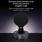 ⁦حامل موبايل قابل للطي والدوران 360 درجة مع بكرة لشفط الهواء والتثبيت علي تابلوه السيارة⁩ - الصورة ⁦5⁩