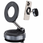 حامل موبايل قابل للطي والدوران 360°مع بكرة شفط للتثبيت علي تابلوه السيارة
