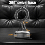 ⁦حامل موبايل مغناطيسي معدني قابل للطي والدوران 360 درجة بقوة شفط عالية⁩ - الصورة ⁦3⁩