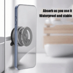 ⁦حامل موبايل مغناطيسي معدني قابل للطي والدوران 360 درجة بقوة شفط عالية⁩ - الصورة ⁦5⁩