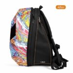 ⁦شنطة ظهر بعيون ليد للدراجات النارية قابلة للبرمجة بتصميم خوذة ثلاثيه الأبعاد⁩ - الصورة ⁦5⁩