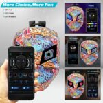 ⁦شنطة ظهر بعيون ليد للدراجات النارية قابلة للبرمجة بتصميم خوذة ثلاثيه الأبعاد⁩ - الصورة ⁦7⁩