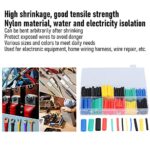 ⁦علبة شرنك حراري 280 قطعة بمقاسات مختلفة لعزل الأسلاك والكابلات والحفاظ عليها من القطع⁩ - الصورة ⁦6⁩