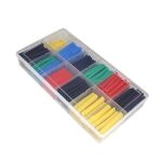 ⁦علبة شرنك حراري 280 قطعة بمقاسات مختلفة لعزل الأسلاك والكابلات والحفاظ عليها من القطع⁩ - الصورة ⁦9⁩