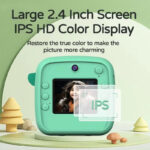 ⁦كاميرا تصوير فيديو وطباعه فورية بتصميم يونيكورن بشاشة اتش دى مع موسيقى و  العاب⁩ - الصورة ⁦5⁩