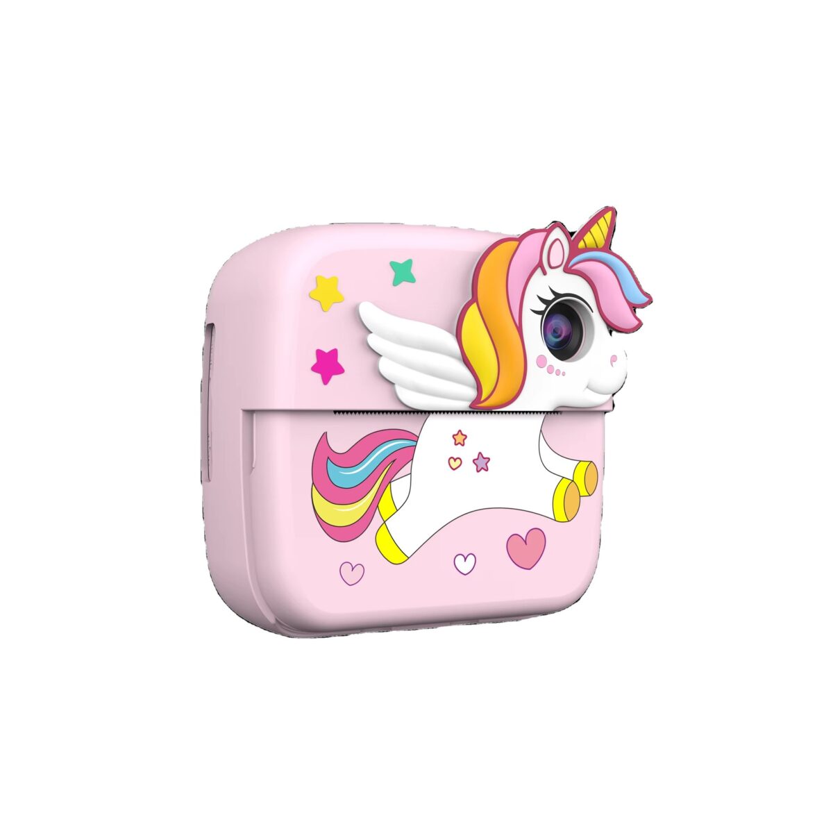 ⁦كاميرا تصوير فيديو وطباعه فورية بتصميم يونيكورن بشاشة اتش دى مع موسيقى و  العاب⁩ - الصورة ⁦7⁩