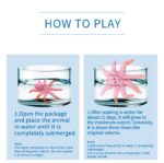 ⁦لعبة حيوانات بحرية تنمو في الماء باشكال مختلفة⁩ - الصورة ⁦2⁩