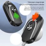 ⁦باور بانك صغير الحجم مزود بسلسلة مفاتيح للتعليق 1200 مل أمبير⁩ - الصورة ⁦4⁩