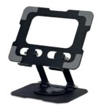 حامل تابلت والايباد معدني دوار بزواية 360 درجة قابل للطي والتعديل