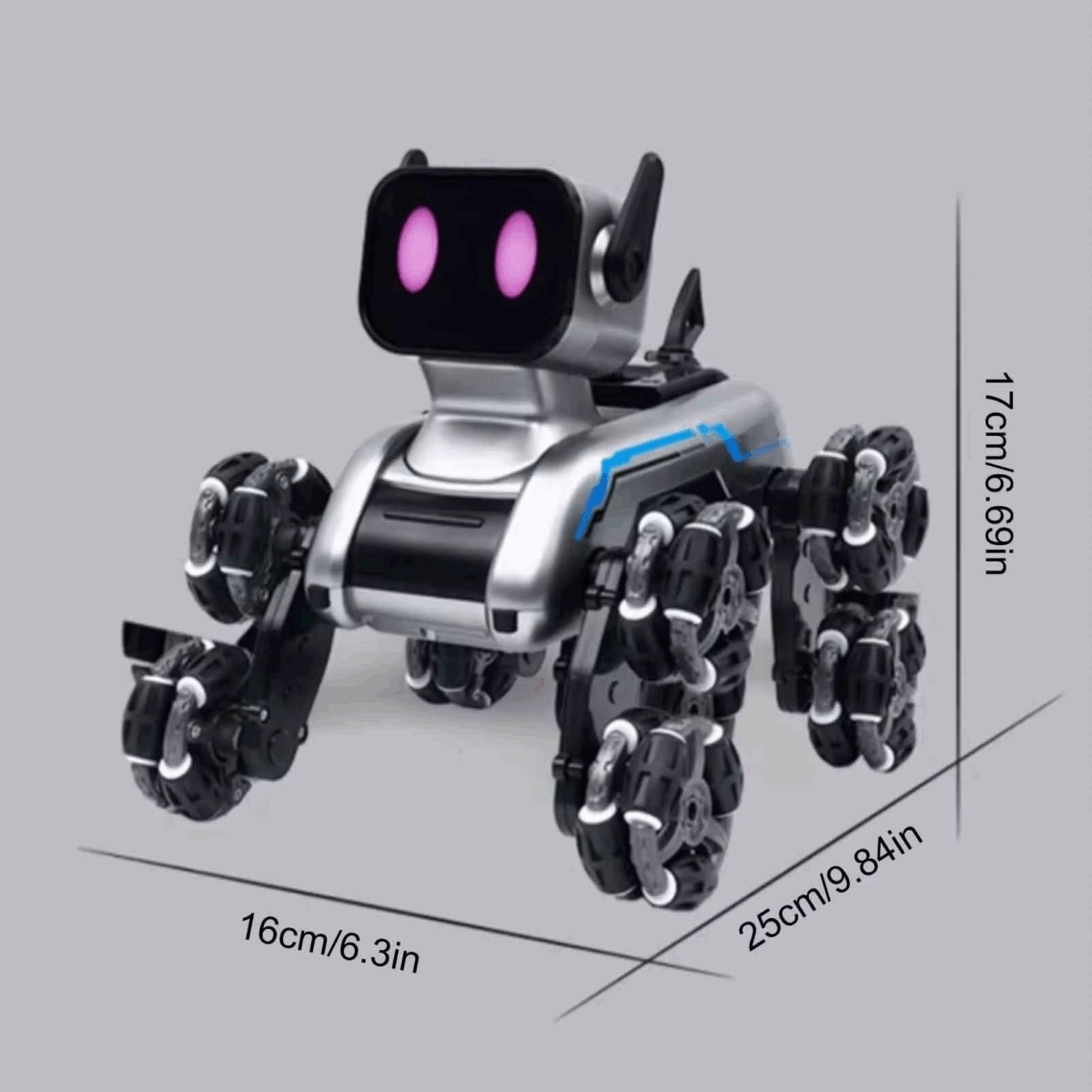 ⁦لعبة روبوت بتصميم  كلب مع موسيقي والوان مختلفة + جهاز تحكم عن بعد⁩ - الصورة ⁦4⁩