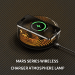 ⁦شاحن موبايل وايرلس ب 3 مستويات اضاءة _ بقوة 15 واط⁩ - الصورة ⁦6⁩