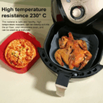 ⁦قالب سيليكون لتسخين الطعام داخل ا الايرفراير قابل لاعادة الاستخدام⁩ - الصورة ⁦5⁩