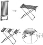 ⁦منشر غسيل كهربائي سريع التجفيف 8 ارفف قابل للطي⁩ - الصورة ⁦3⁩