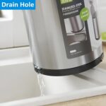 ⁦حامل دوار 360 درجة للمعالق والشوك وادوات الطعام مع فتحات لتصفية المياة⁩ - الصورة ⁦4⁩