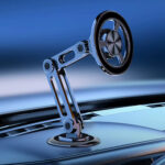 ⁦حامل موبايل مغناطيسي معدني قابل للطي والدوران 360 درجة⁩ - الصورة ⁦2⁩