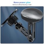 ⁦حامل موبايل مغناطيسي معدني قابل للطي والدوران 360 درجة⁩ - الصورة ⁦4⁩