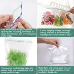 ⁦رف تخزين معلق للثلاجة مزود بجزء قابل للسحب مع 10 اكياس بسحاب لحفظ الطعام⁩ - الصورة ⁦2⁩