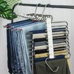 ⁦شماعة بنطلون معدنية لتوفير مساحة الدولاب⁩ - الصورة ⁦3⁩
