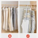 ⁦شماعة بنطلون معدنية لتوفير مساحة الدولاب⁩ - الصورة ⁦5⁩