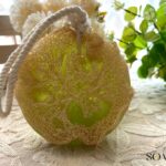 صابونة الليفة العطرية بحبل برائحة البرجموت - 240 جرام