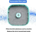 ⁦طفاية سجائر الكترونيه بدون دخان لتنقية الهواء للمنزل والمكتب والسيارة تعمل ببطاريات⁩ - الصورة ⁦6⁩