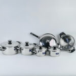 ⁦طقم حلل استانلس ستيل للطهي 22 قطعة⁩ - الصورة ⁦2⁩