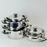 ⁦طقم حلل استانلس ستيل للطهي 22 قطعة⁩ - الصورة ⁦4⁩