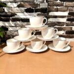 ⁦طقم شاي بورسلين 12 قطعة 6 مجات مع 6 اطباق⁩ - الصورة ⁦3⁩