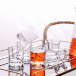 ⁦طقم كوبايات 6 قطع زجاج شفاف لتقديم المشروبات⁩ - الصورة ⁦2⁩