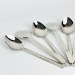 ⁦طقم معالق استانليس ستيل 12 قطعة باللون الفضي⁩ - الصورة ⁦2⁩