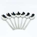 ⁦طقم معالق استانليس ستيل 12 قطعة باللون الفضي⁩ - الصورة ⁦3⁩