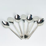 ⁦طقم معالق استانليس ستيل 12 قطعة باللون الفضي⁩ - الصورة ⁦4⁩