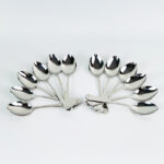 ⁦طقم معالق استانليس ستيل 12 قطعة باللون الفضي⁩ - الصورة ⁦2⁩