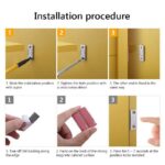 ⁦عرض 3 قفل أمان مغناطيسي للدرف والأبواب والأدراج والشبابيك معدن⁩ - الصورة ⁦6⁩