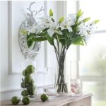 ⁦فازة زجاج شفاف بتصميم أسطواني الشكل للورد وتغير الديكور⁩ - الصورة ⁦7⁩