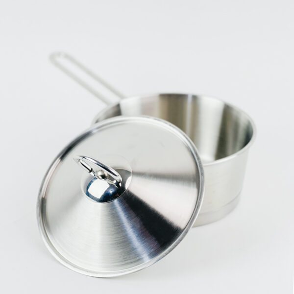 كسرولة استانلس استيل بغطاء ويد لسهولة الحمل  - مقاس 20سم - 2.50 لتر