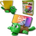 ⁦كوستر على شكل سلحفاة ثلاثية الأبعاد بتعبير مضحك عند وضع الكوب مع ستاند للموبايل⁩ - الصورة ⁦7⁩