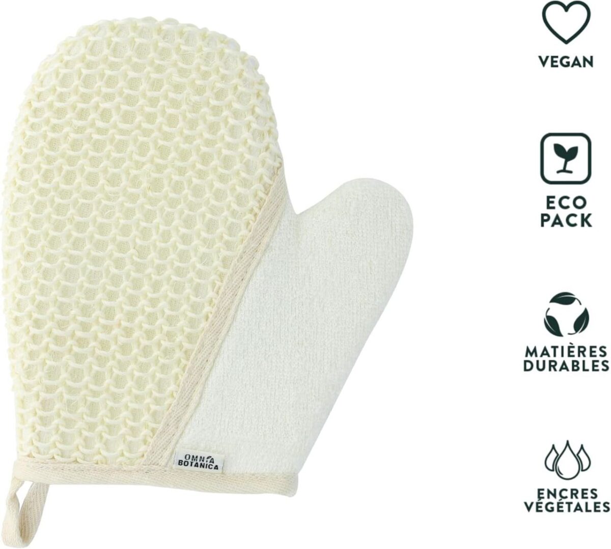 ⁦ليفة للاستحمام على شكل قفاز لتنظيف وتقشير الجلد⁩ - الصورة ⁦3⁩