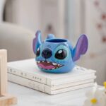 مج سيراميك بتصميم ستيتش ثري دي للشاي والنسكافيه والمشروبات الساخنة