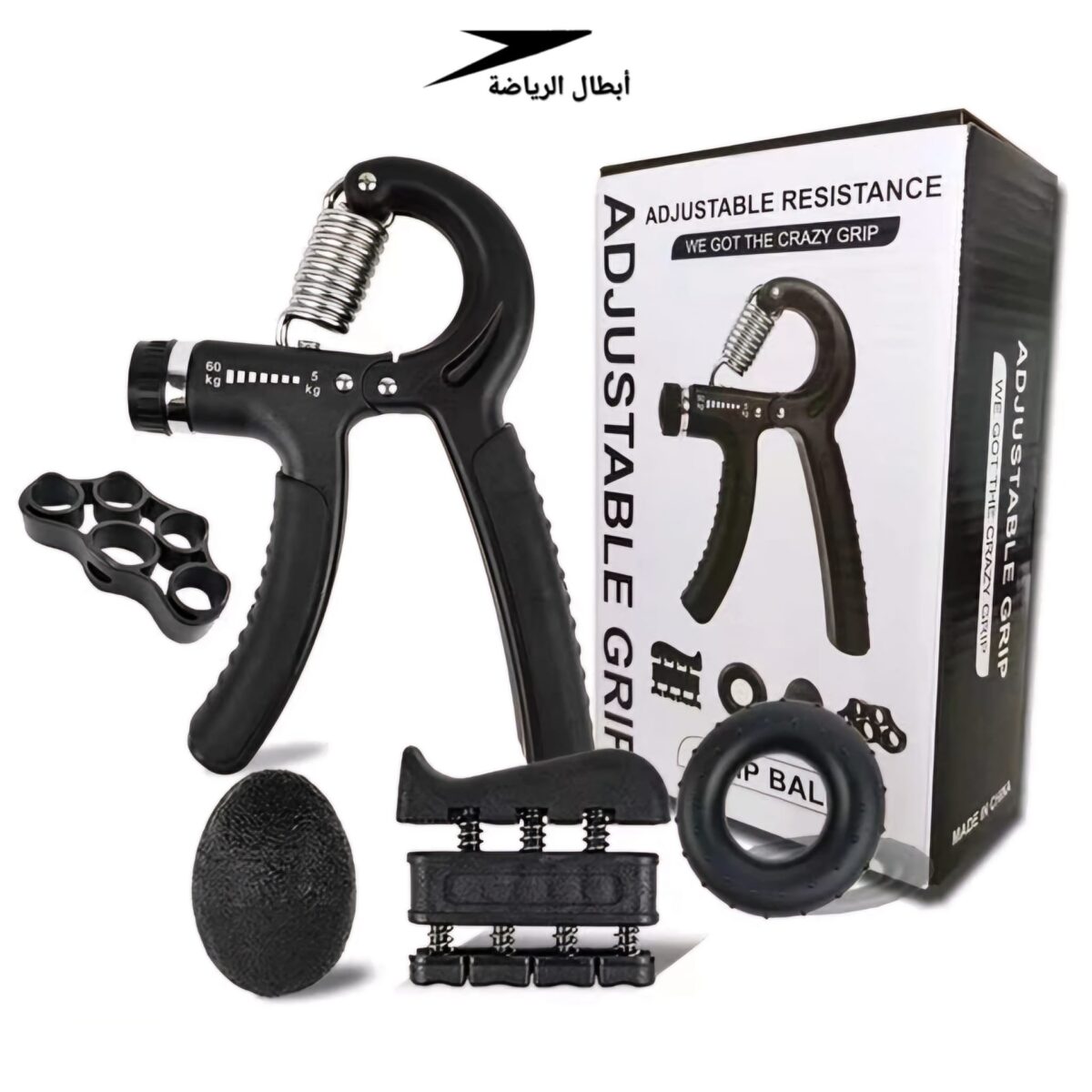 ⁦مجموعة تمارين قبضة اليد 5 في 1 لتقوية الساعد والأصابع والمعصم⁩ - الصورة ⁦1⁩