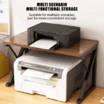 ⁦استاند طابعة خشبي لسطح المكتب لتوفير المساحة⁩ - الصورة ⁦2⁩