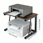 ⁦استاند طابعة خشبي لسطح المكتب لتوفير المساحة⁩ - الصورة ⁦8⁩