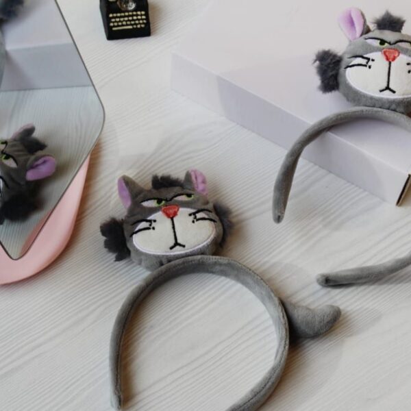 توكة طوق بتصميم قطة مجسمة للأطفال