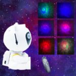 ⁦جلاكسي بروجيكتور شكل رجل فضاء ب7 الوان مختلفة للفضاء + ليزر مع ريموت للتحكم⁩ - الصورة ⁦3⁩