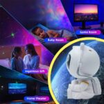 ⁦جلاكسي بروجيكتور شكل رجل فضاء ب7 الوان مختلفة للفضاء + ليزر مع ريموت للتحكم⁩ - الصورة ⁦4⁩