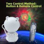 ⁦جلاكسي بروجيكتور شكل رجل فضاء ب7 الوان مختلفة للفضاء + ليزر مع ريموت للتحكم⁩ - الصورة ⁦5⁩