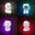 ⁦جلاكسي بروجيكتور شكل رجل فضاء ب7 الوان مختلفة للفضاء + ليزر مع ريموت للتحكم⁩ - الصورة ⁦6⁩