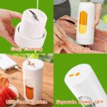 ⁦خلاط ومج فواكه وخضروات محمول 300 مللي للنادي والسفر بوصلة يو اس بي⁩ - الصورة ⁦3⁩